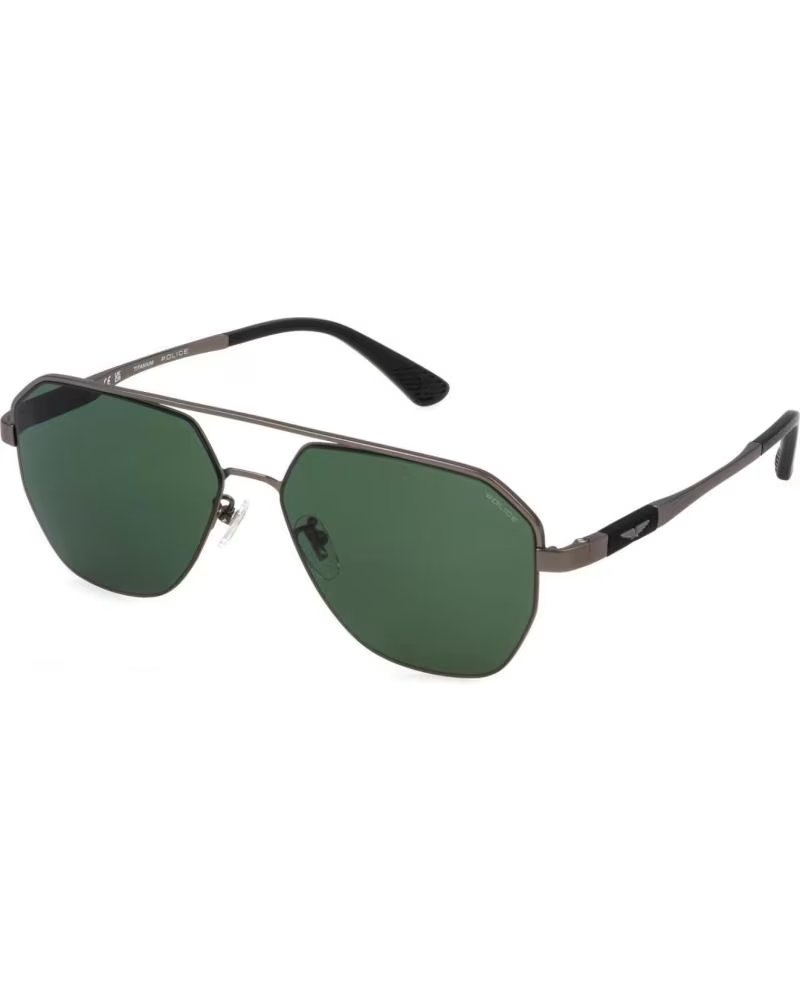 LUNETTES DE SOLEIL POLICE SPLP30-590627 AVIATEUR VERRES VERTS
