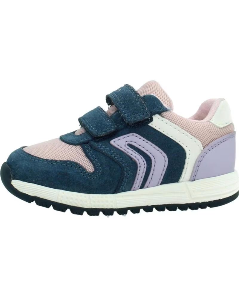 GEOX SNEAKER B ALBEN GIRL KLETTVERSCHLUSS BLAU MÄDCHEN C4BE8 C4BE8