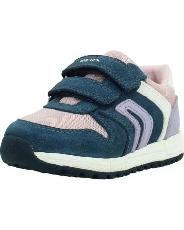 GEOX SNEAKER B ALBEN GIRL KLETTVERSCHLUSS BLAU MÄDCHEN C4BE8 C4BE8