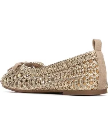 XTI XTI BALLET FLATS MODEL 145084 IN GOLD ORO