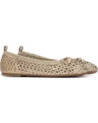 XTI XTI BALLET FLATS MODEL 145084 IN GOLD ORO
