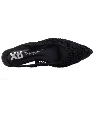 SCARPE SLINGBACK XTI CON FINITURA IN PIZZO NEGRO