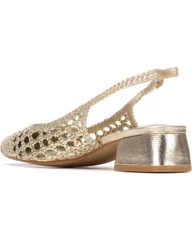XTI SCARPE CON TACCO BASSO XTI 145430 DORATE CON DESIGN A RETE ORO