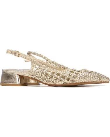 XTI SCARPE CON TACCO BASSO XTI 145430 DORATE CON DESIGN A RETE ORO