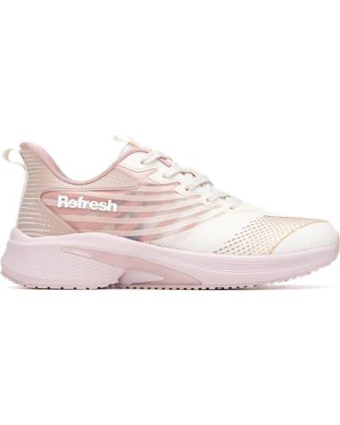 TÊNIS ESPORTIVO FEMININO REFRESH 175117 ROSA CLARO NUDE