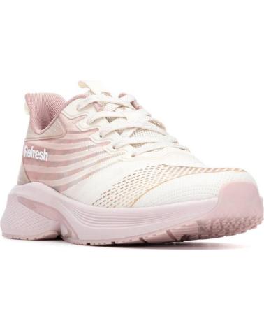 TÊNIS ESPORTIVO FEMININO REFRESH 175117 ROSA CLARO NUDE