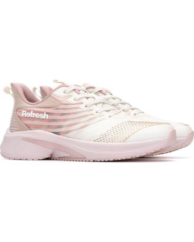 TÊNIS ESPORTIVO FEMININO REFRESH 175117 ROSA CLARO NUDE