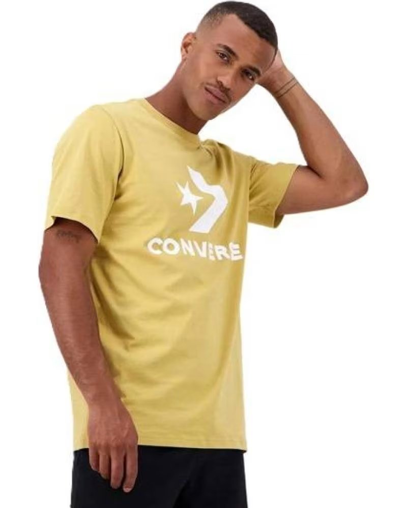 CAMISETA CONVERSE STAR CHEVRON AMARELA MASCULINA MANGA CURTA AMARILLO