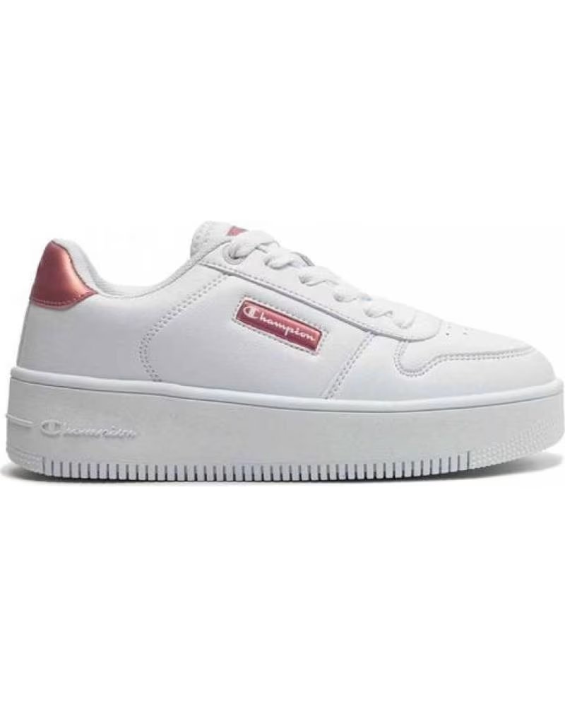 CHAMPION SCARPE CHAMPION REBOUND PLATFORM GLITZ LOW CUT BIANCHE DONNA BLANCO