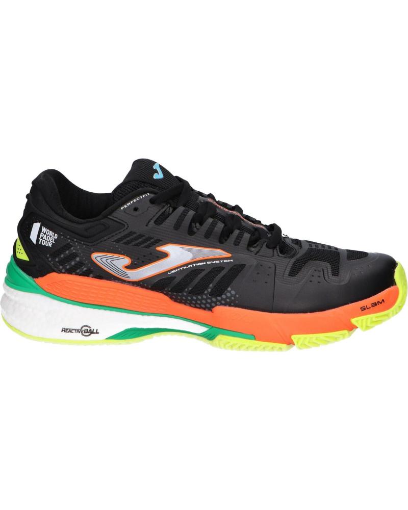 JOMA ZAPATILLA SLAM BLACK ORANGE 2201 PADEL NEGRO NARANJA