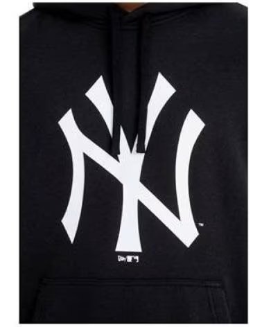 NEW ERA MOLETOM COM CAPUZ NEW ERA NY YANKEES PRETO MASCULINO NEGRO