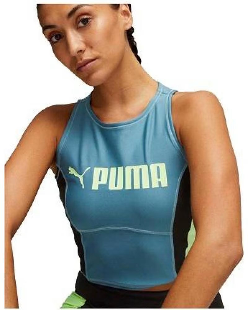 CANOTTA SPORTIVA PUMA FIT EVERSCULPT DONNA BLU 48