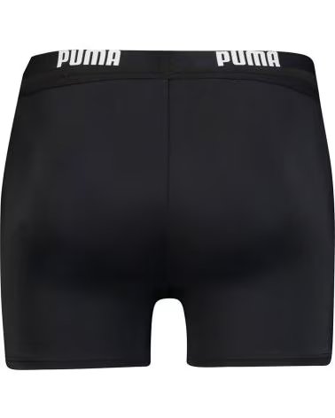 BAÑADOR PUMA CON LOGO EN CINTURA ELÁSTICA NEGRO