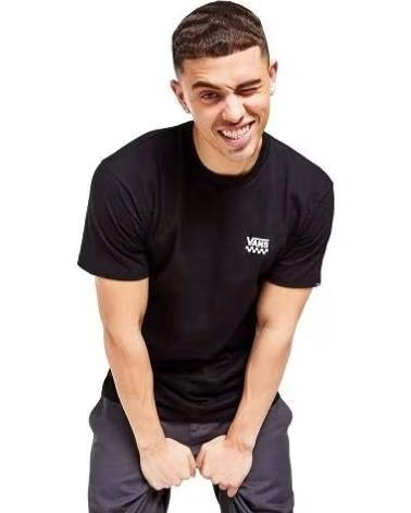 VANS OFF THE WALL T-SHIRT VANS LEFT CHEST LOGO II NERA NEGRO