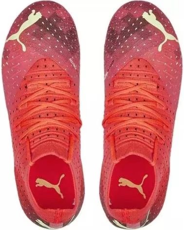PUMA Botas De Futbol 107001-03 en rojo para ninos FIERY CORA