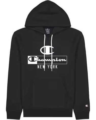 CHAMPION CHAMPION "NEW YORK" LOGO SWEATSHIRT SCHWARZ FÜR HERREN NEGRO