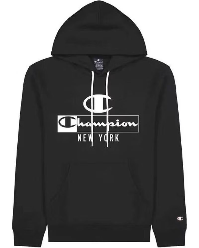 CHAMPION SUDADERA CHAMPION LOGO "NEW YORK" NEGRA PARA HOMBRE NEGRO