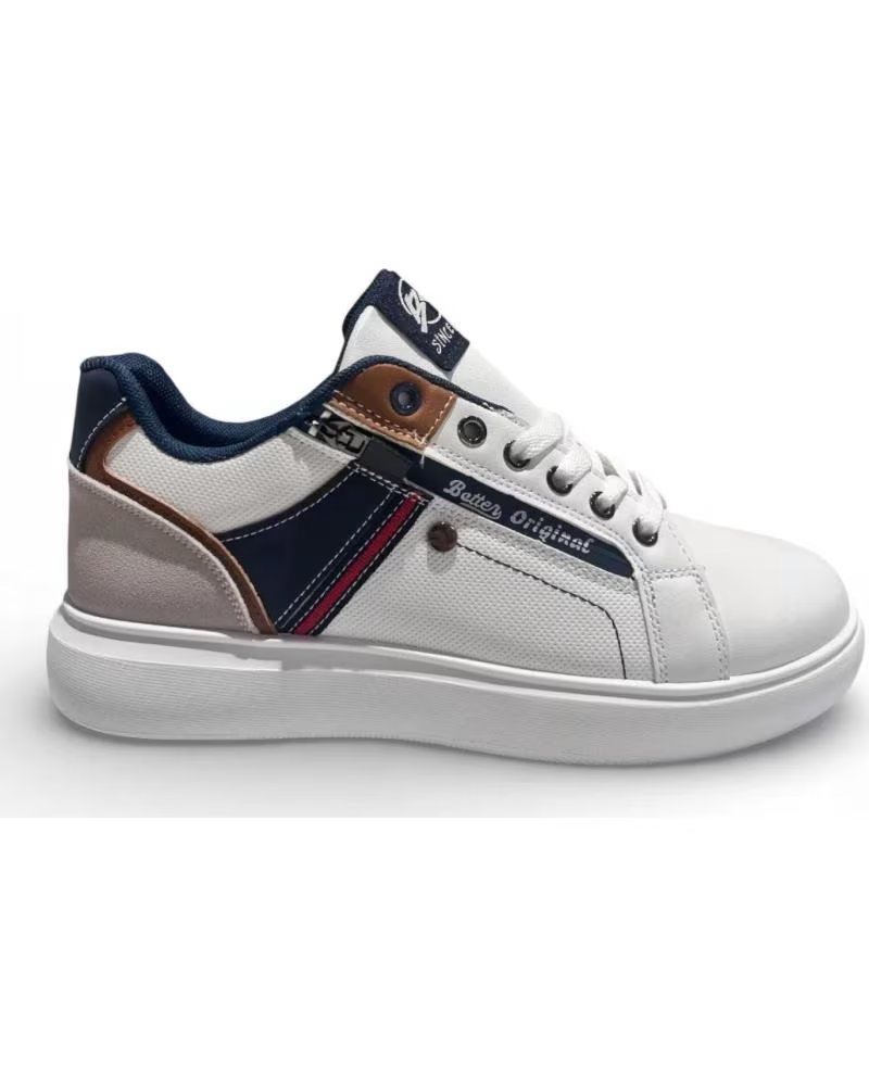 TIMBOS TIMBOS MEN´S SNEAKERS 132465 WHITE BLANCO