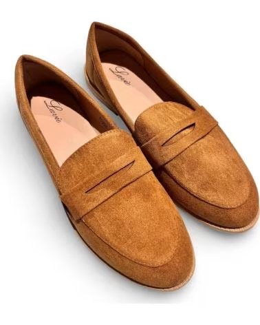 TIMBOS TIMBOS WOMEN´S FLAT LOAFERS CAMEL COLOR MARRóN