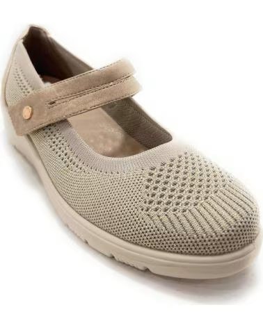 ZAPATOS MERCEDITAS DEMAX TEXTIL NIÑA BEIGE AMARILLO