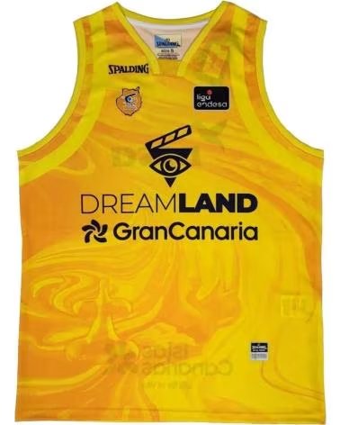 SPALDING CAMISETA DE BALONCESTO SPALASMUGRCA01-25 EN AMARILLO PARA HOMBRE