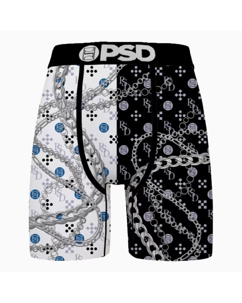 PSD BÓXERS PSD CEMENT SPLIT CON ESTAMPADO DE CADENA Y PAISLEY 1