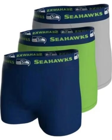 JORDAN PACK 3 CUECAS BOXER JORDAN ATLANTA SEAHAWKS NFL ALGODÃO STRETCH
