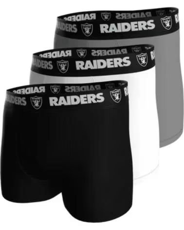 JORDAN PACK DE 3 CUECAS BOXER JORDAN LAS VEGAS RAIDERS NFL STRETCH COTTON