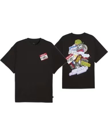 PUMA CAMISETA PRETA PUMA HOOPERHOTLINE 1