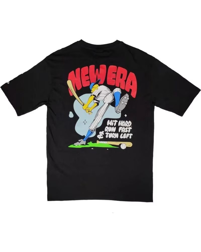 NEW ERA NEW ERA MLB GRAPHIC OVERSIZED BLACK T-SHIRT 1