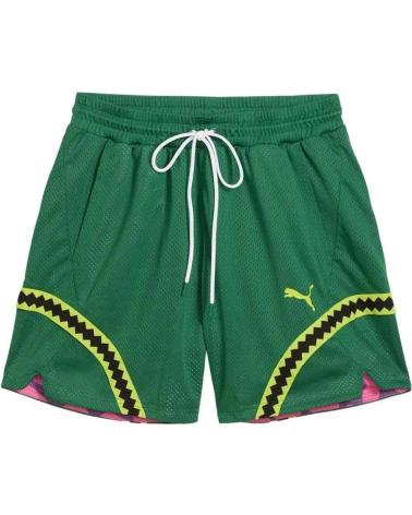PUMA PANTALÓN CORTO PUMA HOOPS X TORTUGAS NINJA VERDE 1
