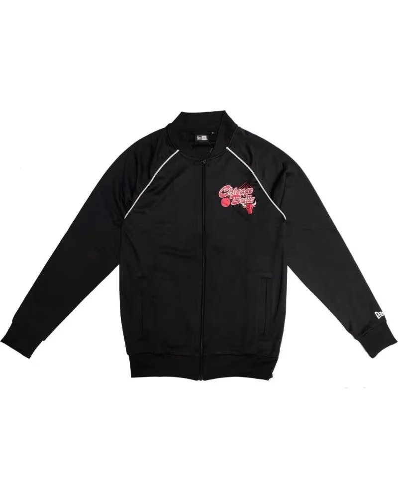 NEW ERA CHAQUETA CHICAGO BULLS NBA SCRIPT TRACK TOP NEGRA 1