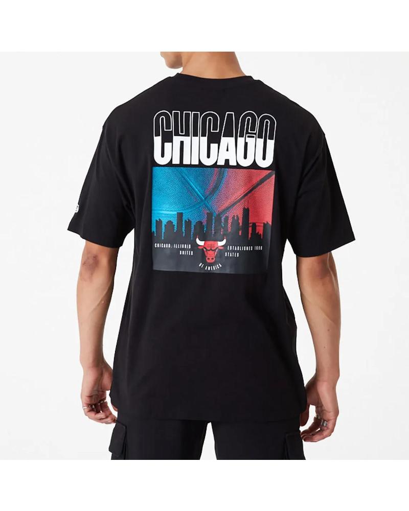 NEW ERA CAMISETA NEW ERA CHICAGO BULLS CITY GRAPHIC NEGRA 1