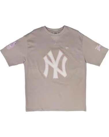 NEW ERA CAMISETA NEW YORK YANKEES WORLD SERIES PATCH OVERSIZED - BEI CAMISETA NEW YORK YANKEES WORLD SERIES PATCH OVERSIZED - BE