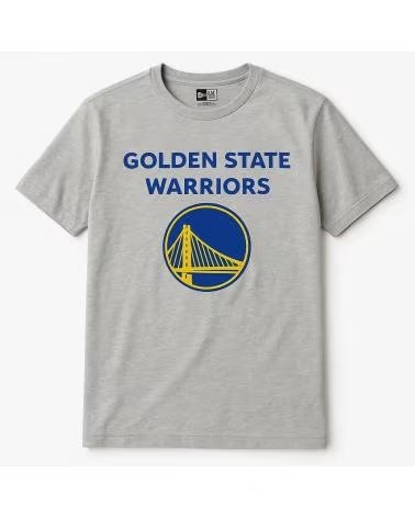 NEW ERA NEW ERA GOLDEN STATE WARRIORS TEAM LOGO T-SHIRT GREY 1