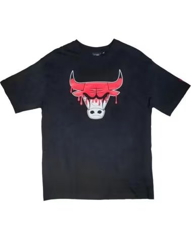 NEW ERA CAMISETA NEW ERA CHICAGO BULLS NBA DRIP LOGO OVERSIZED PRETA 1