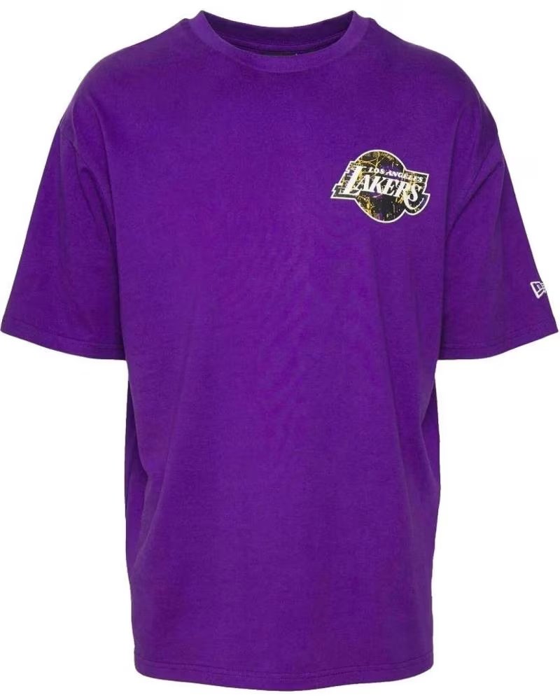 NEW ERA MAGLIETTA NEW ERA LAKERS INFILL TEAM LOGO OVERSIZED VIOLA 1