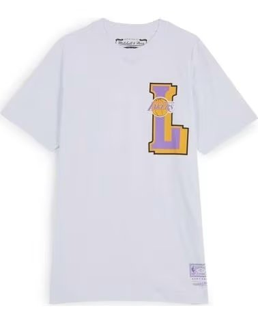 MITCHELL NESS CAMISETA MITCHELL & NESS LAKERS BIG L BRANCA 1