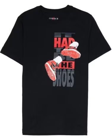 JORDAN JORDAN T-SHIRT ´THE SHOES´ SCHWARZ 1