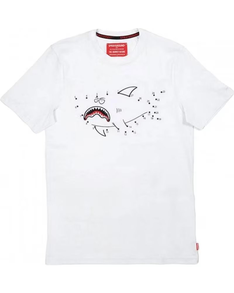 SPRAYGROUND CAMISETA DE MANGA CORTA SP118 EN BLANCO PARA HOMBRE