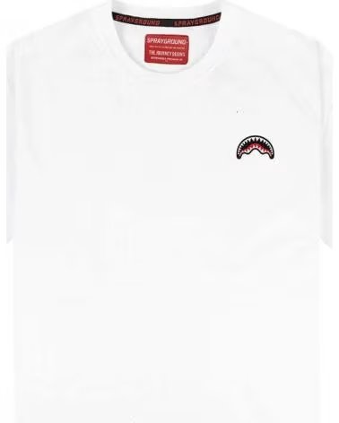 SPRAYGROUND CAMISETA DE MANGA CORTA SP150 EN BLANCO PARA UNISEX NAN