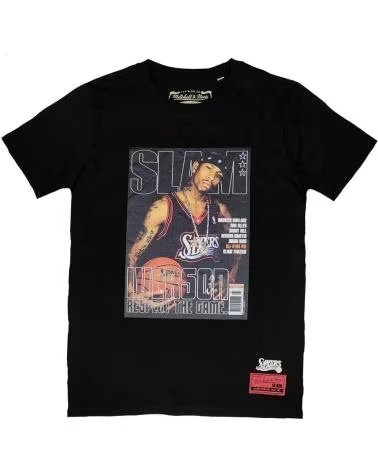 MITCHELL NESS MAGLIETTA MITCHELL & NESS ALLEN IVERSON SLAM COVER NERA 1