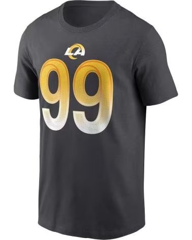 NIKE NIKE NFL LOS ANGELES RAMS AARON DONALD #99 T-SHIRT 1