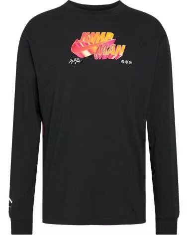 JORDAN CAMISETA JORDAN JUMPMAN MANGA LARGA NEGRA 1