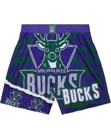MITCHELL NESS SHORT MITCHELL & NESS MILWAUKEE BUCKS NBA JUMBOTRON 2 1