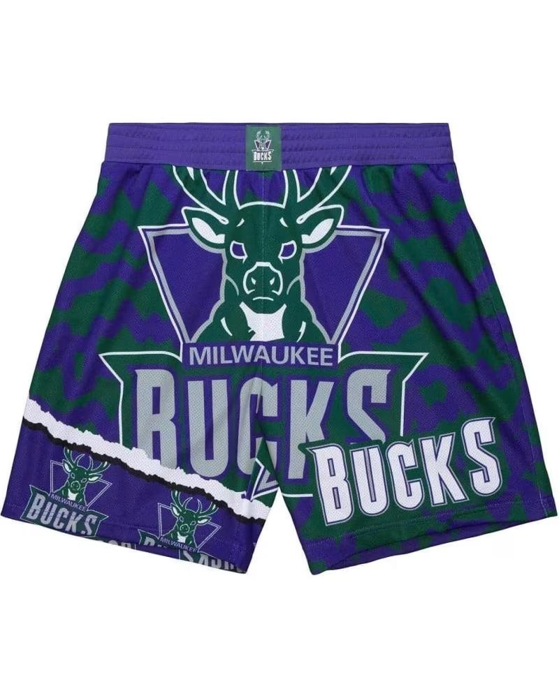 MITCHELL NESS SHORT MITCHELL & NESS MILWAUKEE BUCKS NBA JUMBOTRON 2 1