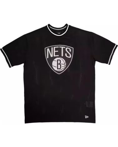 NEW ERA CAMISETA BROOKLYN NETS - NBA MESH TEAM LOGO OVERSIZED - NEGR CAMISETA BROOKLYN NETS - NBA MESH TEAM LOGO OVERSIZED - NEG