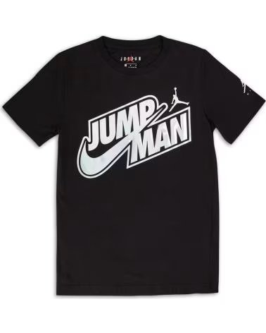 JORDAN CAMISETA JORDAN JUMPMAN IRIDESCENT NEGRA JUNIOR 1
