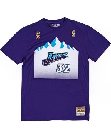MITCHELL NESS CAMISETA DE MANGA CORTA BNN3CW19045-UJAPURP96KMA EN MORADO P