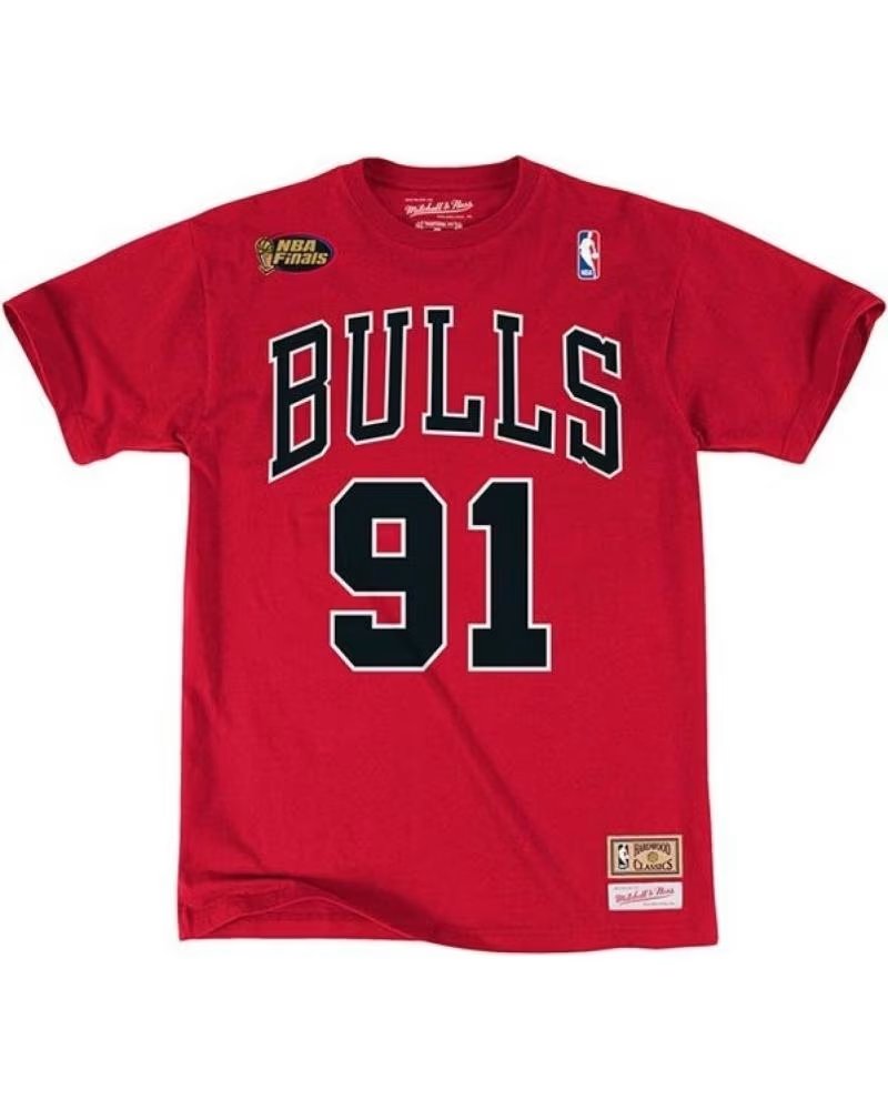 MITCHELL NESS CAMISETA DE MANGA CORTA SSTEINTL972-CBURED1DRD EN ROJO PARA